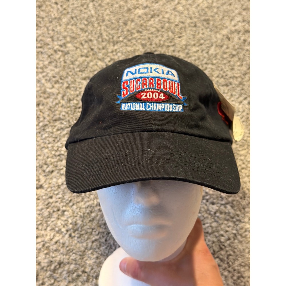 VTG Sportsman Hat Mens OSFM ‎ 2004 Nokia Sugar Bowl National Championship LSU OU